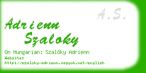 adrienn szaloky business card